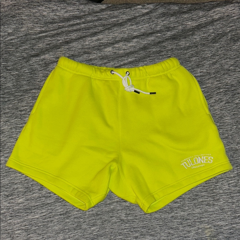 Men's Neon Green Tulones Shorts NWT
